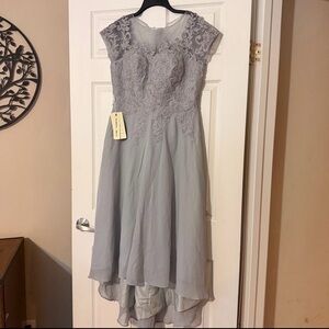 Women’s Wedding Dress  Blue White Gray 17 pit to pit